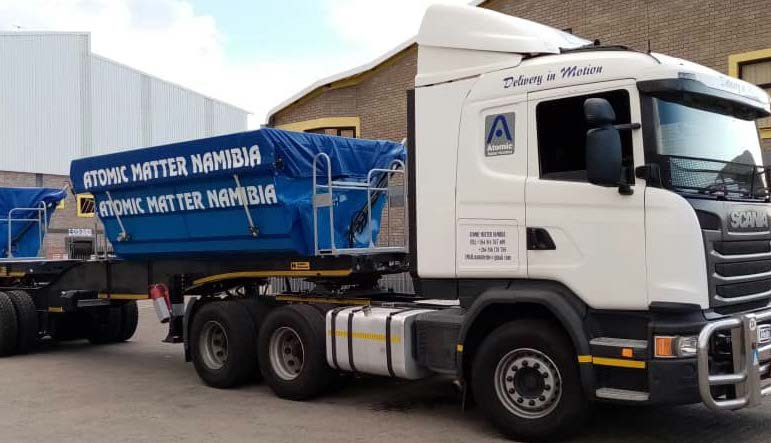 Atomic Matter Namibia logistics truck